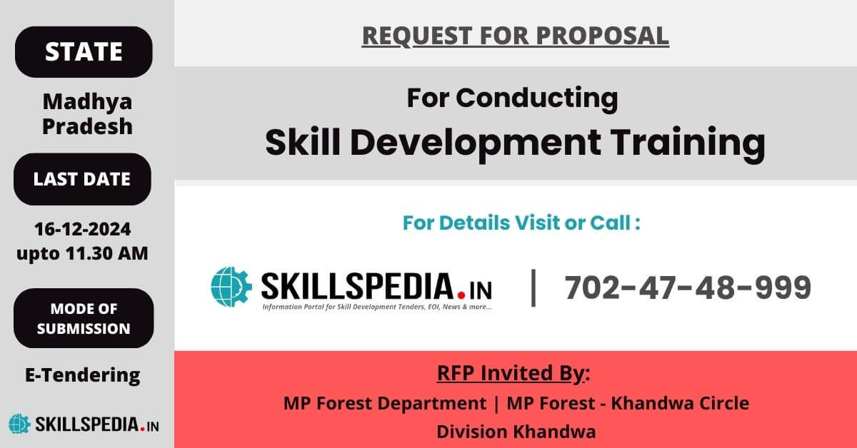 Tender for Conducting Skill Development Training- Madhya Pradesh