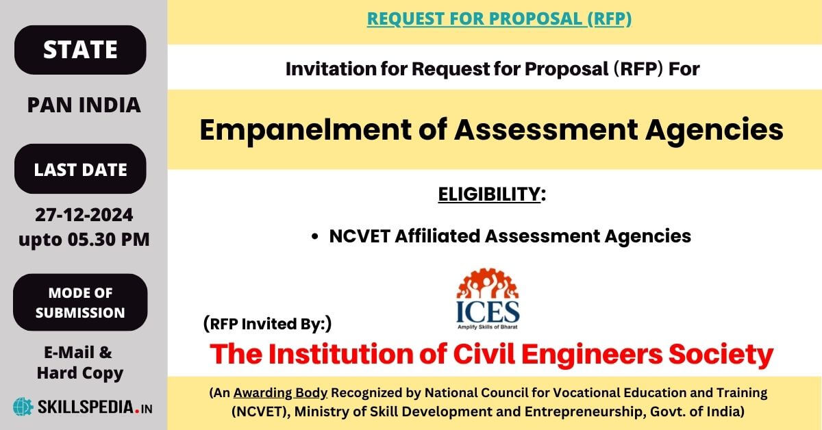 Invitation for RFP for Empanelment of Assessment Agencies